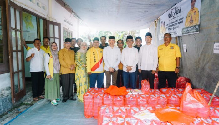 DPD Golkar Kota Bogor Tebar 5.000 Paket Daging Hewan Kurban