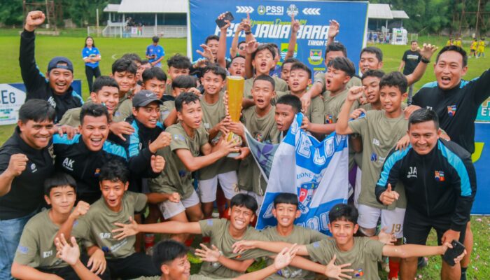 Cetak Sejarah, Tim Sepak Bola U-14 Kota Bogor Raih Trofi Kejurda PSSI Jabar