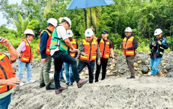 Haji Isam Bangun Jalan Gunakan Tailing Freeport, Wujudkan Progran Ketahanan Pangan 1 juta Hektar Sawah