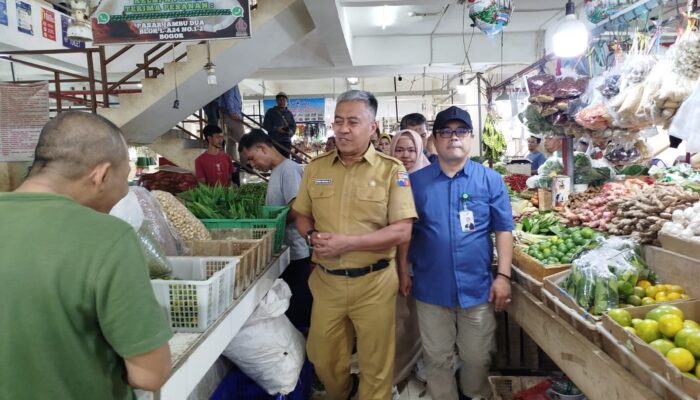 Jelang Penilaian Kota Sehat, Sekda Tinjau Jambu Dua dan Optimis Jadi Pasar Bersih 