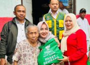 Nasya Salurkan Bantuan Untuk Korban Longsor Bondongan, Minta Perbaikan Rumah Warga Tepat Waktu