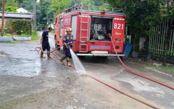 Kontraktor Gedung Gene Bank Tindaklanjuti Arahan Wali Kota, Komitmen Jaga Kebersihan Jalan