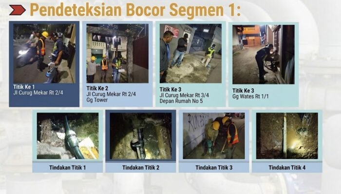 Tirta Pakuan Tangani Keluhan Pelayanan di Curug Permai, Perbaiki 24 Titik Bocor